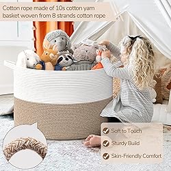 INDRESSME 115L Extra Large Blanket Basket, Soft
