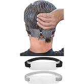 Quality Time Neck Hair Line, 2 Neckline Templates for Shaving and Keeping a Clean and Nice Neck Hairline: Stencils/Guards/Guides for Neckline Haircut, Do-it-Yourself
