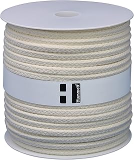 Hummelt® SilverLine-Rope Baumwollseil Baumwollkordel (H) 8mm 40m Natur (beige) auf Rolle