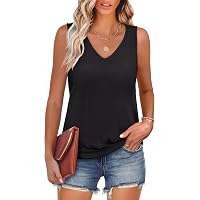 LILLUSORY Women's Loose Fit Sleeveless Tank Top - Flowy Casual Basic For Summer 2025, Polyester/Rayon/Spandex Blend - View #9
