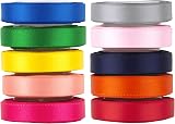 VATIN Double Faced Ribbon Set 10 Colors 10mm x 4.5m Each 45m view 1