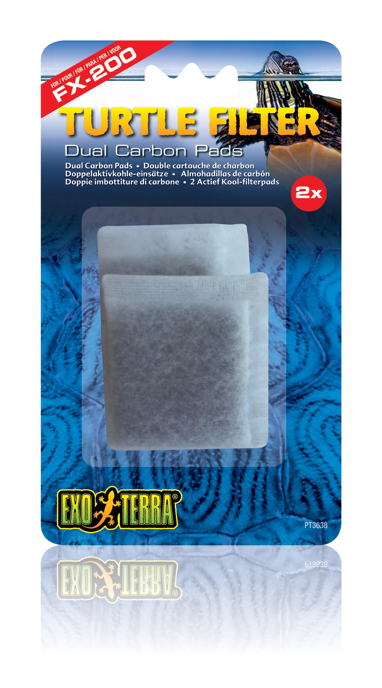 Exo Terra Carbon Pads for FX200 External Turtle Filter