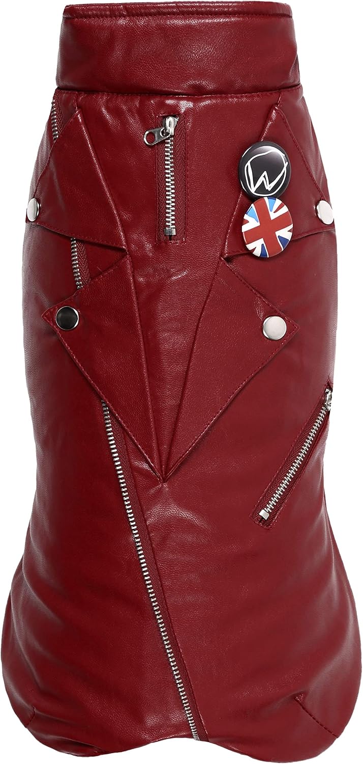 Wouapy 728234 Perfect Dog Coat, Size 34, Red, rot