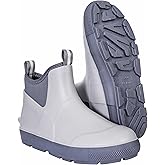 E KAINI Rain Boots for Men Waterproof Men's Deck Boots Fishing Booties Anti-Slip Rubber Boots Ankle Comfort Lightweight Gardening Shoes for Yard Farm Outdoor Work Boating