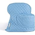 KITCHENAID Fitted Tilt-Head Stand Mixer Cover with Storage Pocket, Quilted 100% Cotton,14.4"x18"x10", Blue Velvet