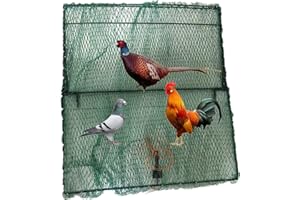 NUHUI 3XL Spring Domestic Bird Trap Dird Net Turkey Traps for Avian Studies Outdoor Camping Hunting Cage Tools Foldable,Large 35x39 Inches
