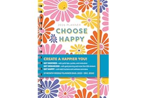 2026 Choose Happy Planner: 17-Month Weekly Happiness Organizer with Inspirational Stickers (Thru December 2025) (Inspire Instant Happiness Calendars & Gifts)