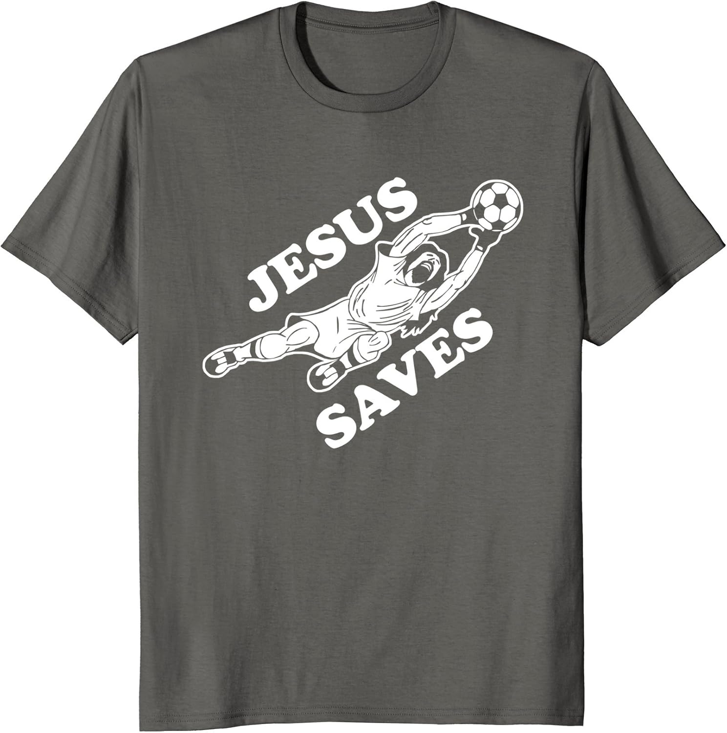 jesus saves goalie t shirt