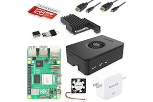 CanaKit Raspberry Pi 5 Starter Kit PRO - Turbine Black (128GB Edition) (8GB RAM)