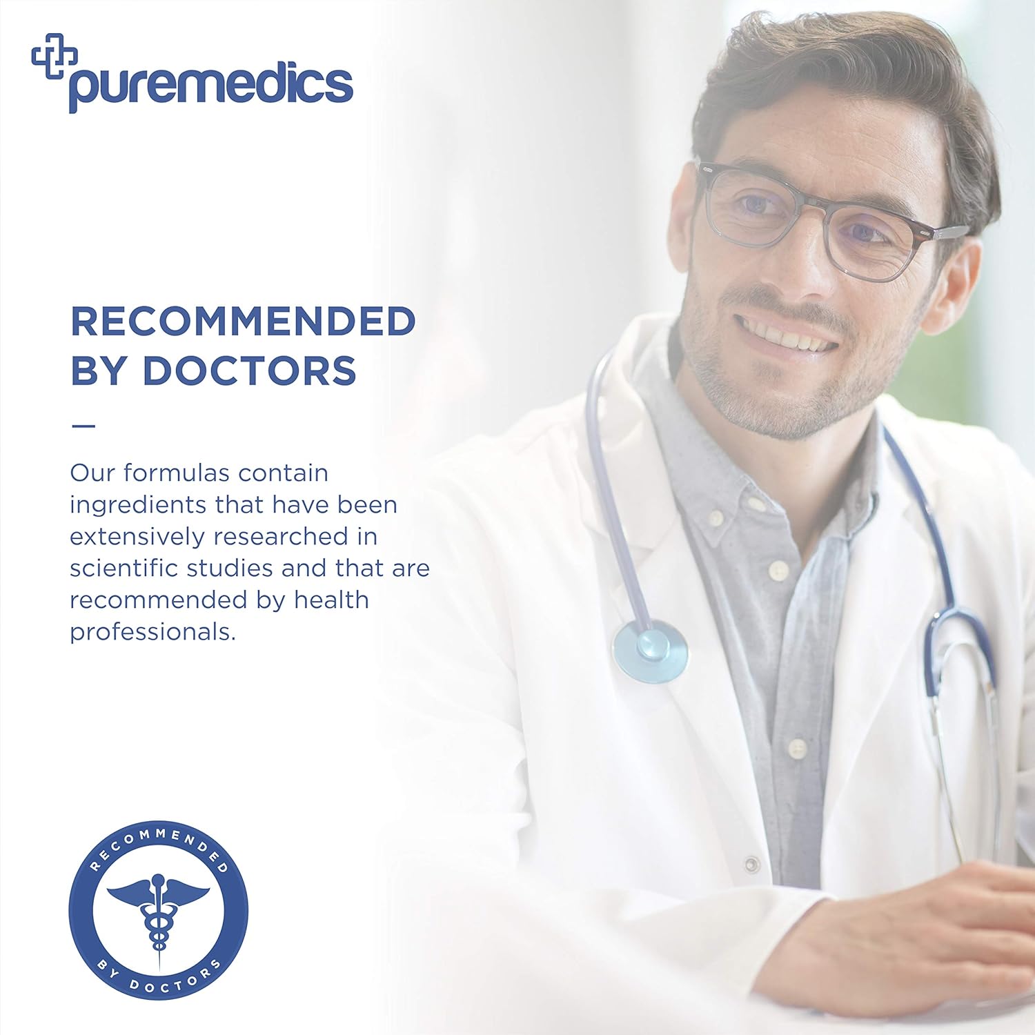 PUREMEDICS BioShield Immune Support Supplement - Immune Booster for Adults with Mushroom and Astragalus - Recommended by Doctors - 3rd Party Lab Certified - Hypoallergenic - Vegan - 90 Capsules: Health & Personal Care