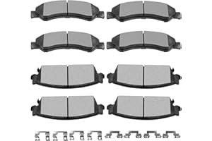 Ceramic Brake Pads Kits,SCITOO 8pcs Brakes Pads Set Fit For Cadillac Escalade ESV/EXT,For Chevy Avalanche/Silverado 1500/Suburban 1500/Tahoe,For GMC Sierra 1500/Yukon/Yukon XL 1500