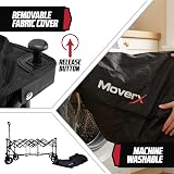 MoverX 300L Festival Trolley on Wheels Folding Wagon Portable Camping Cart Black view 5