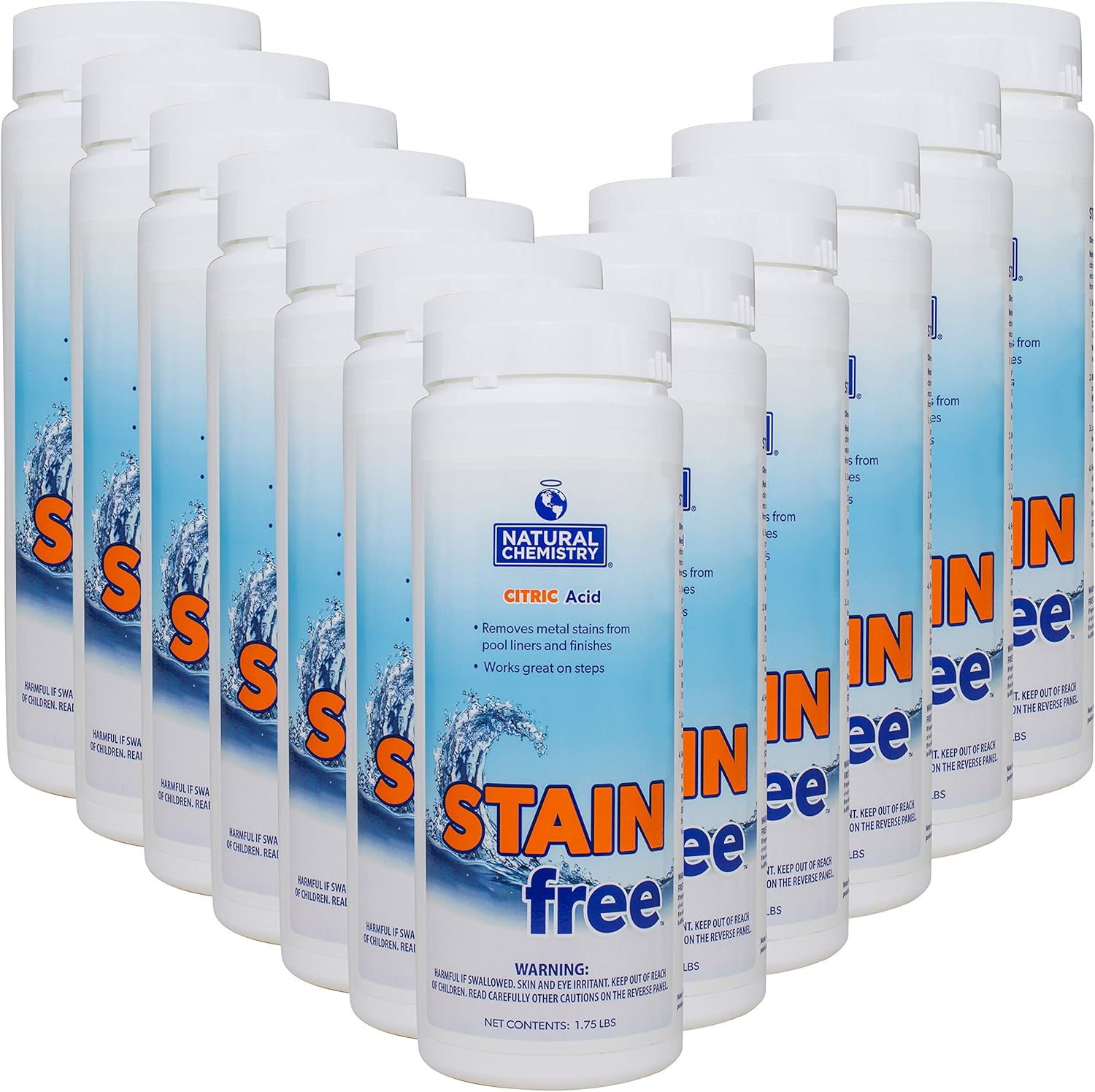 Natural Chemistry 07400 Stain Free Pool Stain Remover, 1-3/4 Pounds : Swimming Pool Stain Removers : Garden & Outdoor