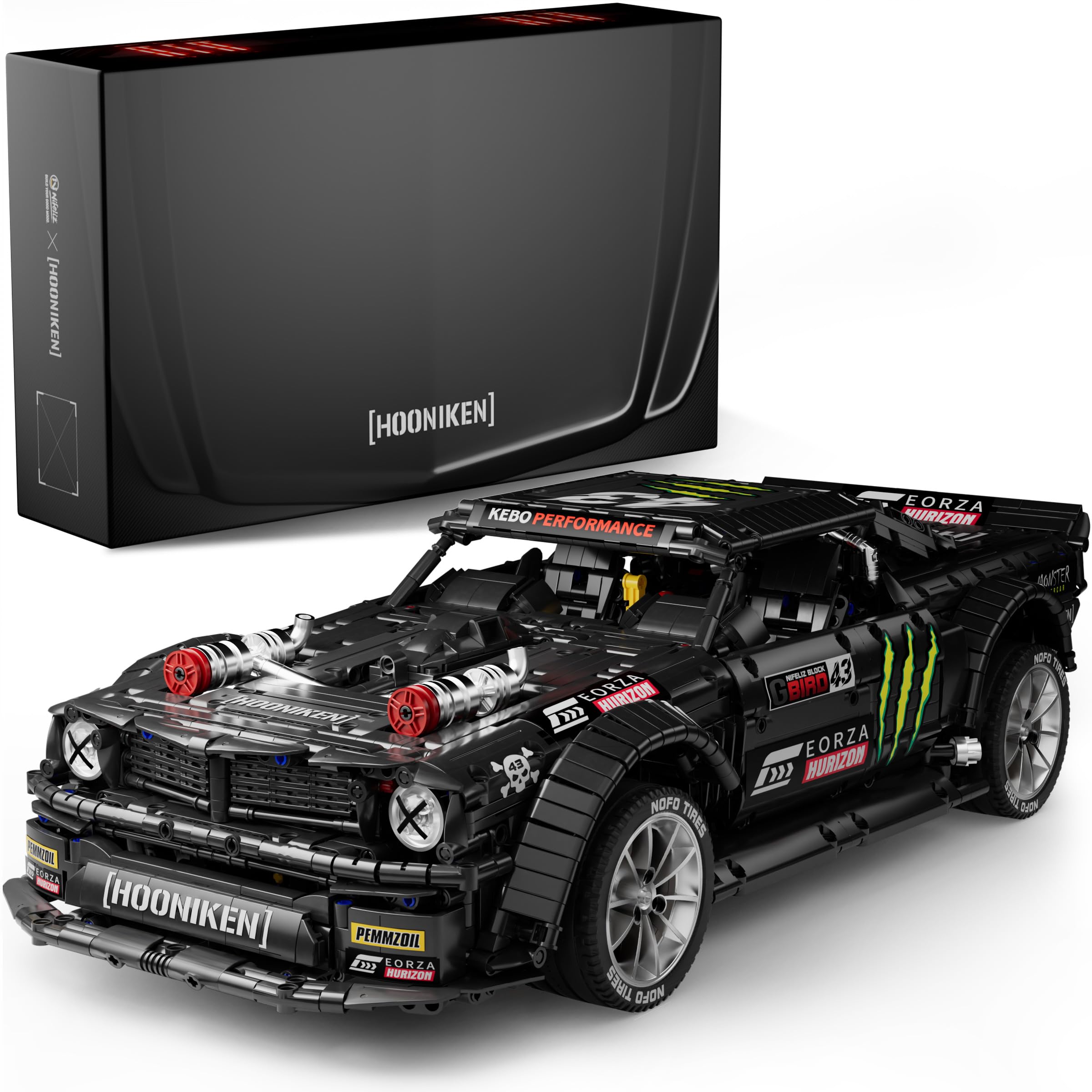 Photo 1 of Nifeliz HOONIKEN Model Car Set, Colletible Building Toy for Adults, for Car Lovers and Muscle Car Fans (3141 Pieces