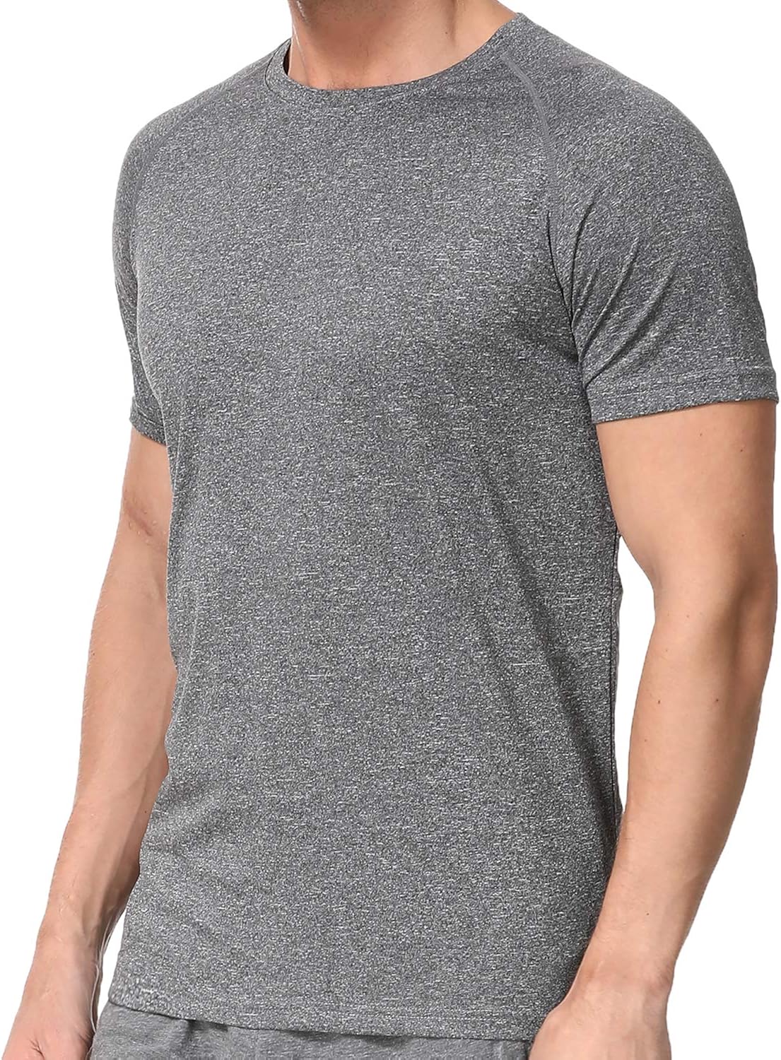 Men's Dry Fit Athletic T-Shirts, Short Sleeve Crew Neck Workout Tees at  Men’s Clothing store