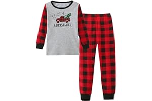 Mikrdoo Baby Boys Pajamas Set 2-Piece Long Sleeve Snug Fit Soft Cotton Sleepwear for Toddler Kids 12Months-7Years