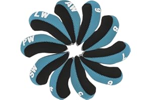 PATIKIL Golf Club Head Cover, Number Golf Club Irons Covers with Hole Neoprene Driver Headcover Golf Lovers Gifts for Me