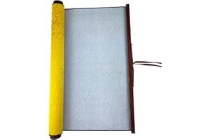 Flylin Calligraphy Cloth, Reusable Chinese Calligraphy Practicing Tool Magic Water Painting Paper Ten Thousand Times Writing Cloth Scroll for Home School (Yellow)