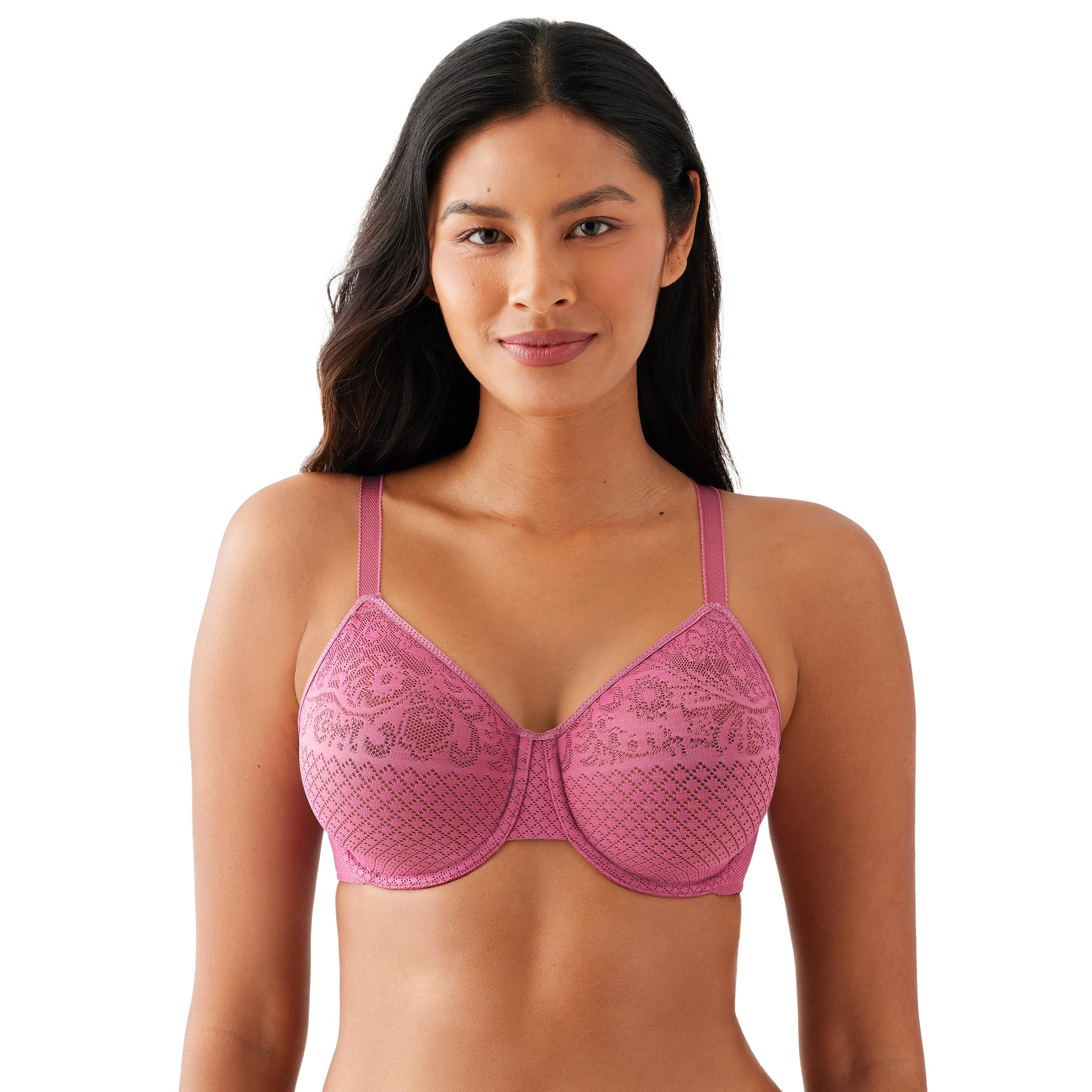 Photo 1 of Wacoal Women's Visual Effects Unlined Full Coverage Underwire Minimizer Bra, 857210, Malaga