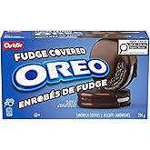 Oreo Fudge Covered Sandwich Cookies Chocolate Sandwich Cookies, 224 g, Baked in Canada