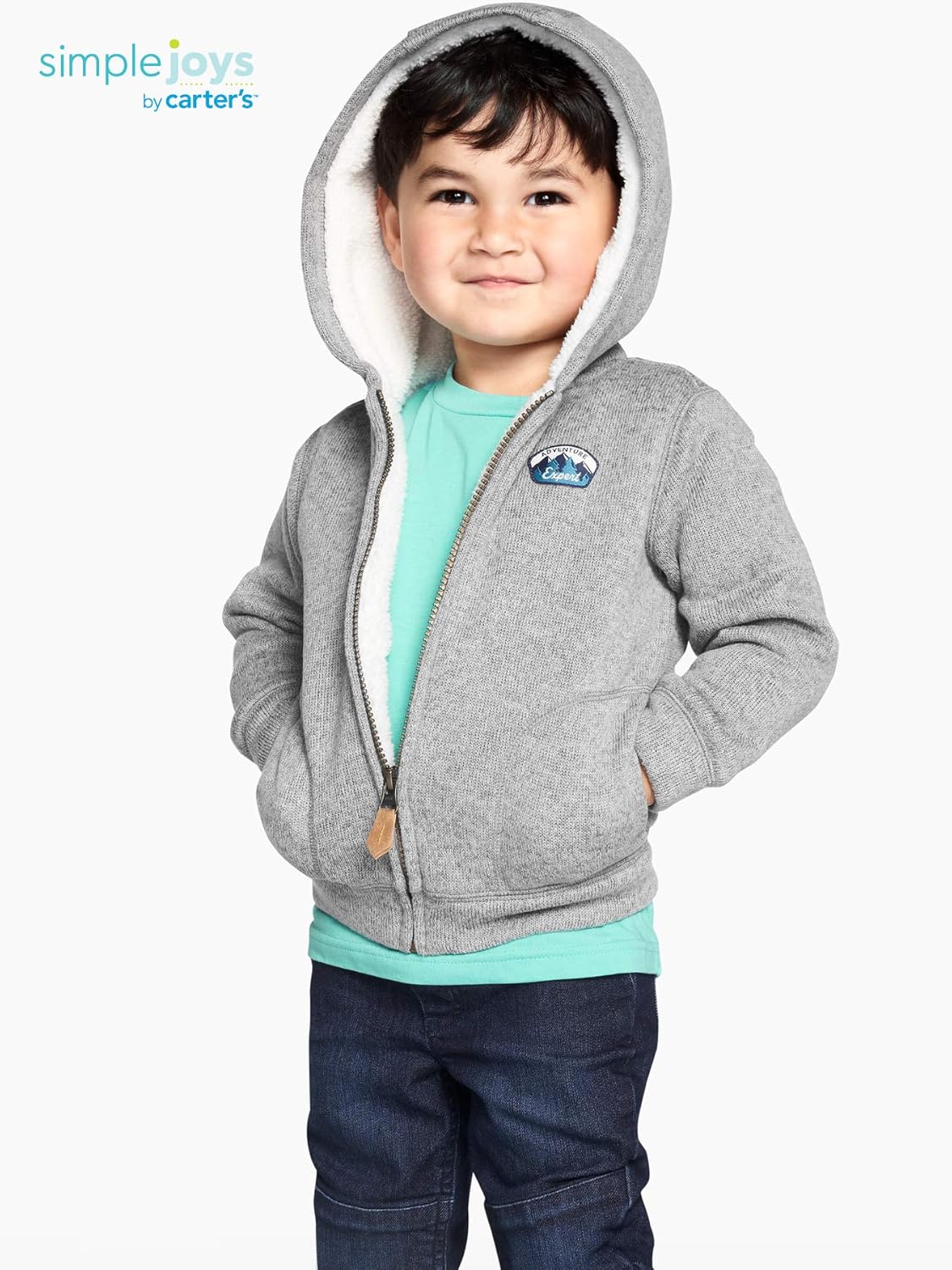 sherpa lined hoodie toddler boy