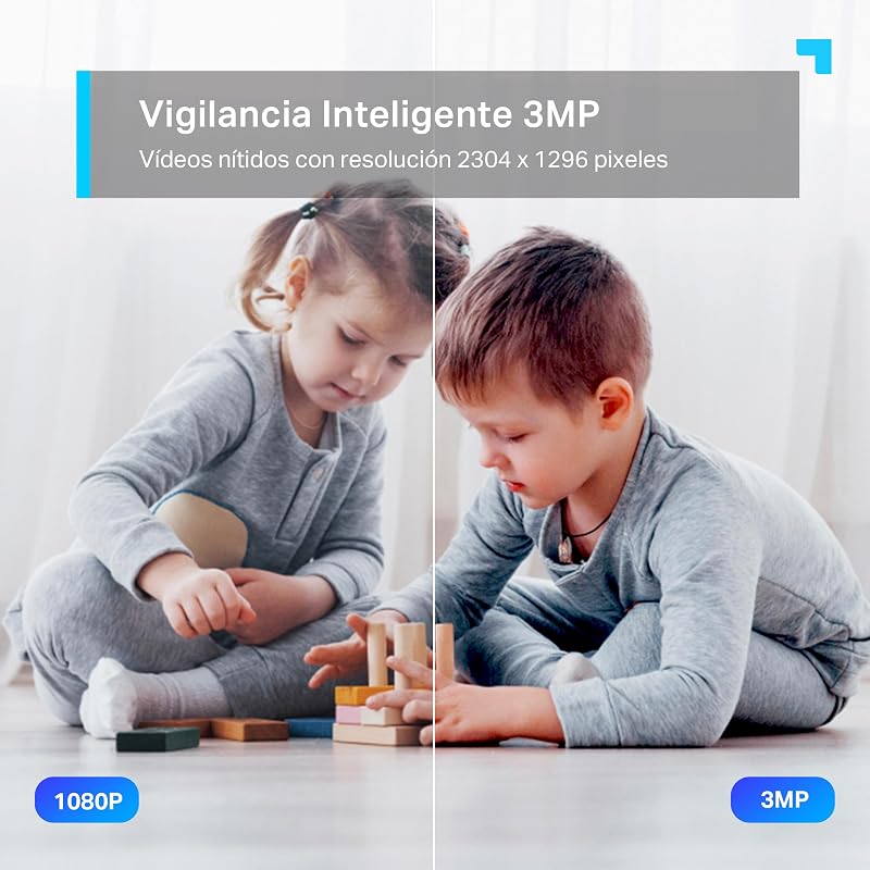C210 - Cámara de Vigilancia WiFi Interior 360º, 2K 3MP, Detección IA