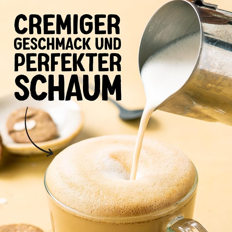 Barista Haferdrink – Zum Aufschäumen – Vegan und milchfrei – Von Natur aus laktosefrei – Reich an Ballaststoffen, Calcium und Vitaminen – 8 x 1 L – Haltbar