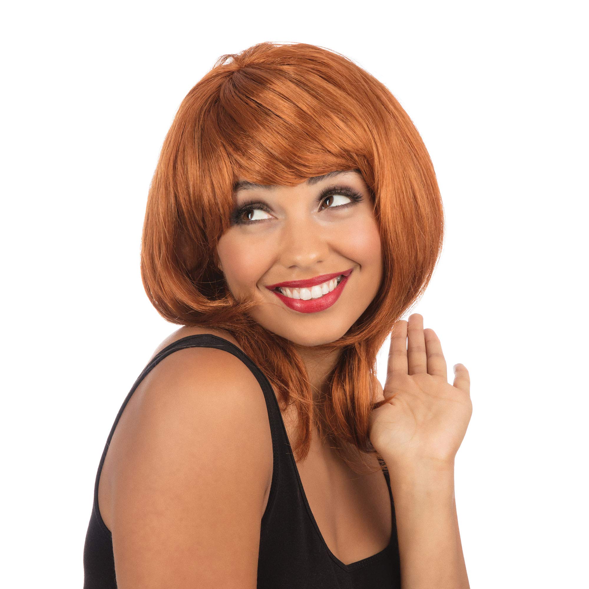 Women's Layered Ginger Wig (Pack of 1) - Realistic Design, Perfect Accessory for Festivals, Music, World Book Day, Cosplay, Everyday Use, & More Halloween Halloween