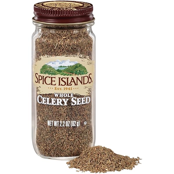 SPICE ISLANDS WHOLE CELERY SEEDS, 2.2 OUNCE