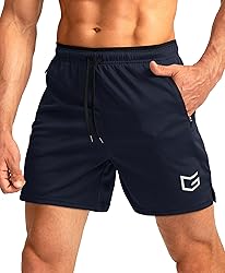 G Gradual Men's Running Shorts with Zipper Pockets