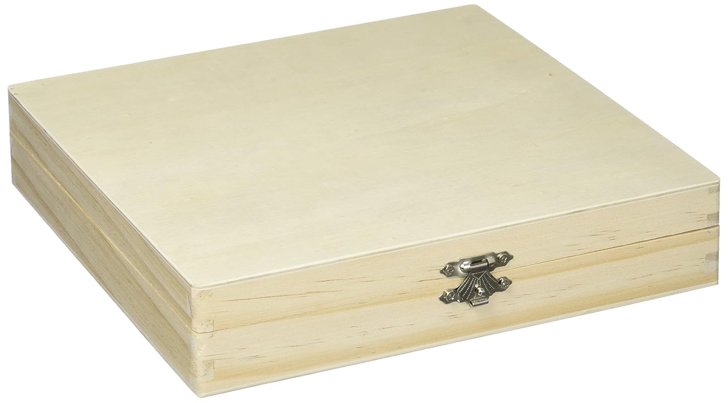 Darice 9180-06 Unfinished Cigar Box, 8.375"x8.125"x1.75"