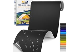 Fabric Repair Tape, Self Adhesive Nylon Repair Patch, Waterproof Outdoor Nylon Tape/Patch Kit for Down Jacket Clothing Tent A