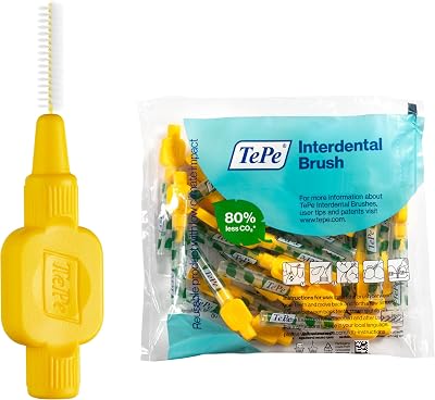 TePe Original Interdental Brushes 0.7 mm Yellow Pack of 25