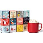 12 Days of Christmas Hot Chocolate Gift Set, 12 Gourmet Hot Cocoa Mixes | Holiday Cocoa Assortment, Advent Style Countdown, Holiday Traditions, Winter Gatherings &amp; Seasonal Gifting