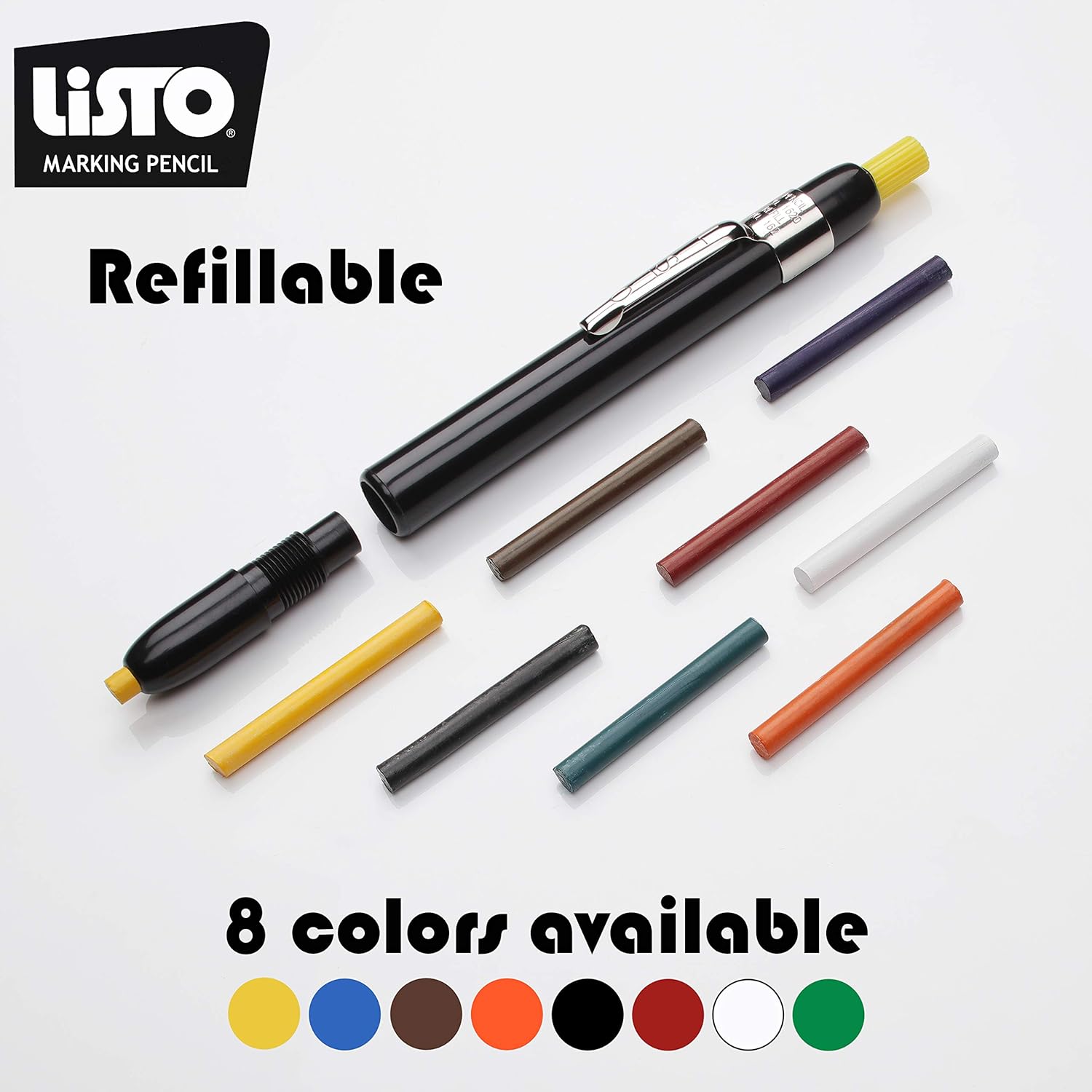 Listo 162 Marking Pencils Refill - ORANGE, Box of 72, Grease Pencils/China Marking Pencils/Wax Pencils : Office Products