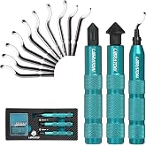 LIBRATON Deburring Tool 3d Printing, Countersink Chamfering Reamer Tool | 360 Degree Swivel Deburring Tool for Metal, Resin, PVC, Copper, Plastic, Wood, Deburring Tool 3d Printing with 10 HSS Blades