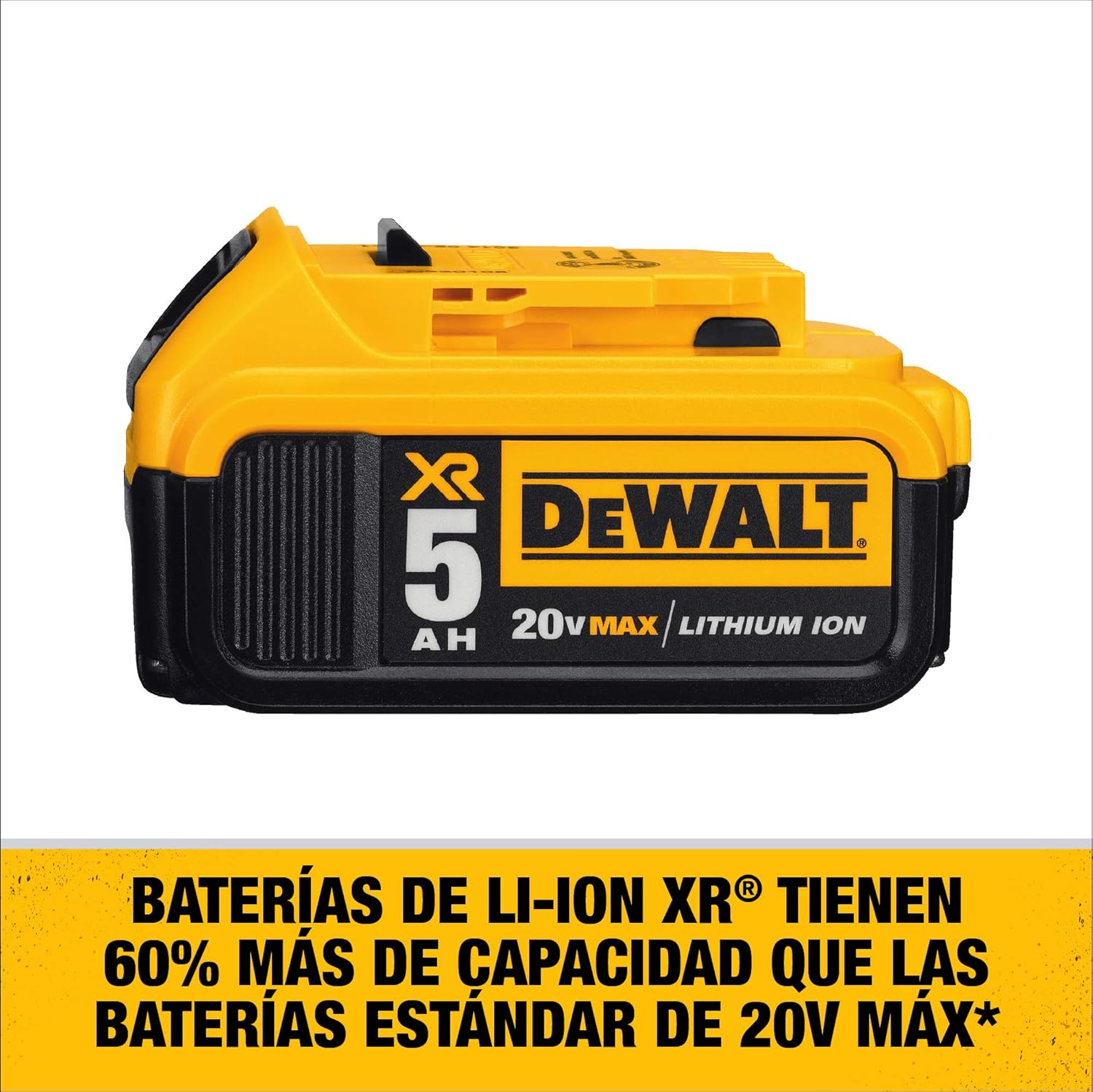 DEWALT 20V MAX XR Battery, Lithium Ion, 5.0Ah (DCB205) - - 
