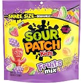 SOUR PATCH KIDS Fruits Mix Soft &amp; Chewy Gummy Candy, Share Size, 11.03 oz