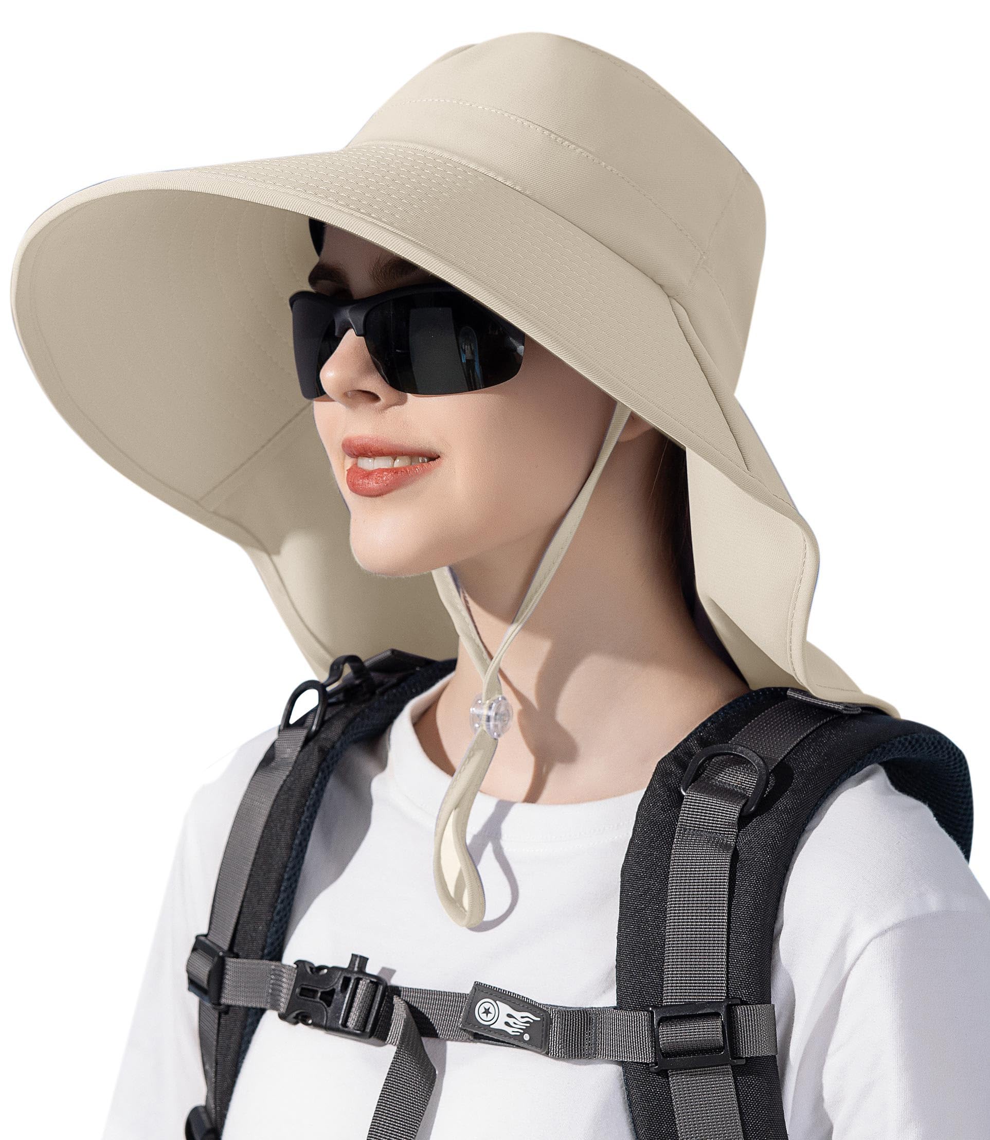 Sun Hat with UPF 50+ Wide Brim and Ponytail Hole for Beach Fishing Hiking Outdoor Sun Hats for Men Women UPF 50+ UV Protection Wide  main image 4