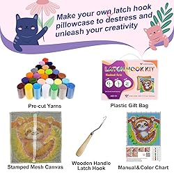 veirousa Cute Sloth Latch Hook Kits for Adults Kids