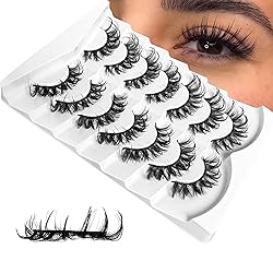 Wispy Lashes Wet Look NINGLASH D Curl False