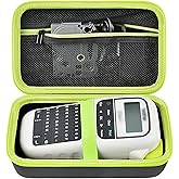 Case Compatible with Brother for P-Touch PTH110BP/ PTH110/ PTH111/ PTE110 Portable Label Maker, Storage Holder Carrying Organizer for Label Tapes, AC Adapter, Charging Cables (Box Only) -Black