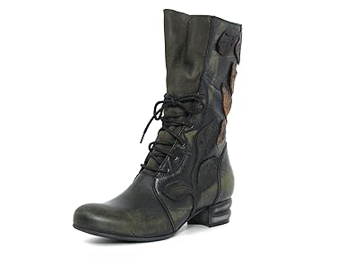 Simen Damen Stiefel Grün-Kombi (Grün) 0686A
