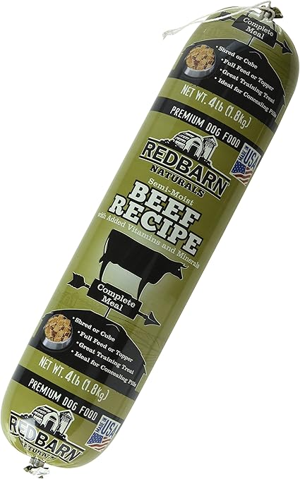 Amazon Com Redbarn Pet Products Beef Food Roll Net Weight 4
