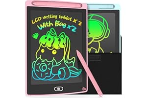 2 Pack LCD Writing Tablet for Kids Doodle Board with 2 Bag, Electronic Drawing Tablet Drawing Pads, Etch a LEYAOYAO Sketch Pad Learning Educational Toddler Toy - Gift for 3-6 Years Old Girl Boy
