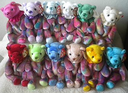 clown bear beanie baby