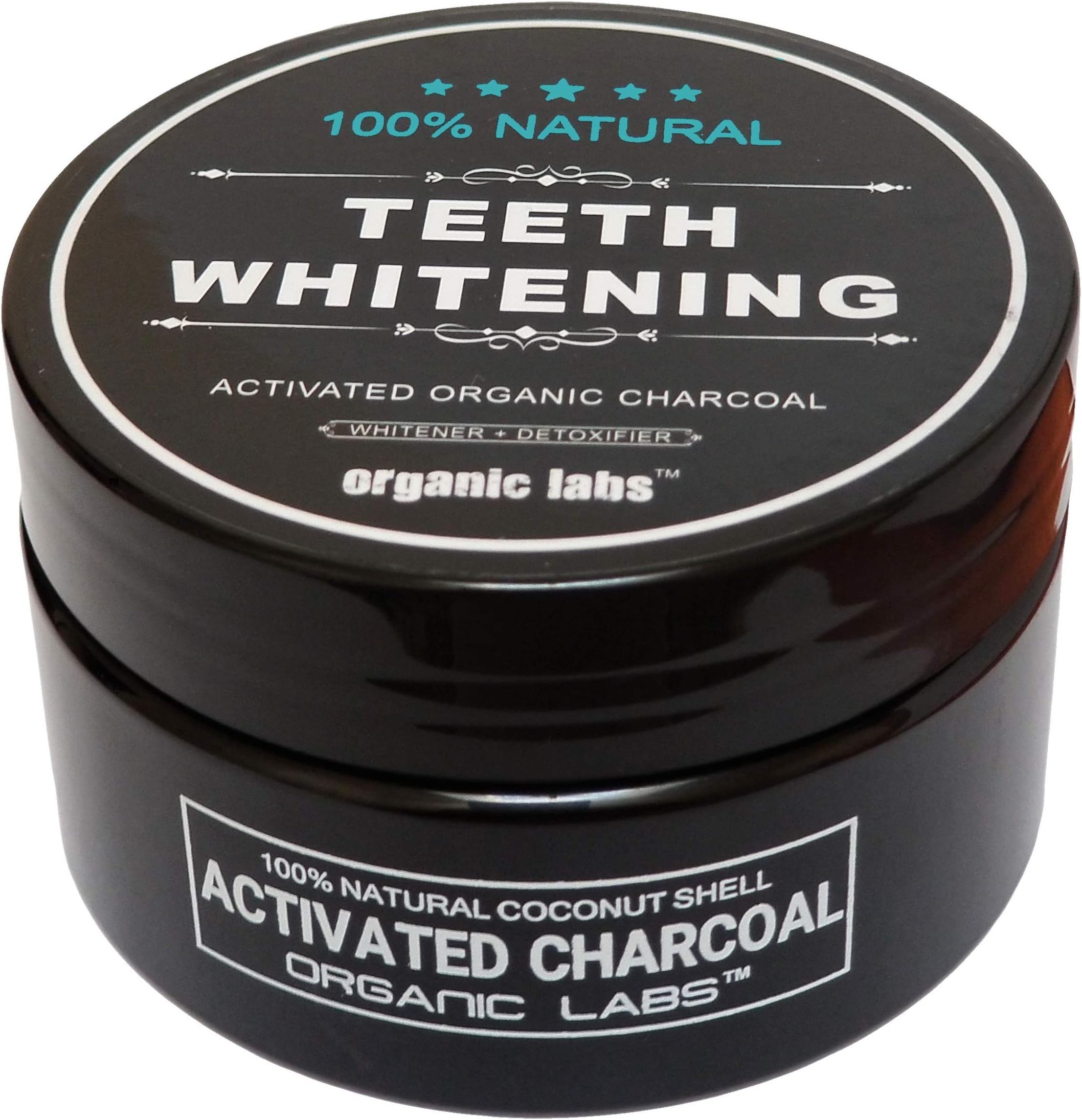 100% ORGANIC COCONUT ACTIVATED CHARCOAL NATURAL TEETH WHITENING TOOTHPASTE BY ORGANIC LABS