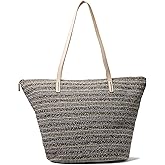 The Sak Faye Tote Bag - Hand Crochet Women's Purse For Everyday & Travel - Large Handbag With Zipper Pocket & Shoulder Straps