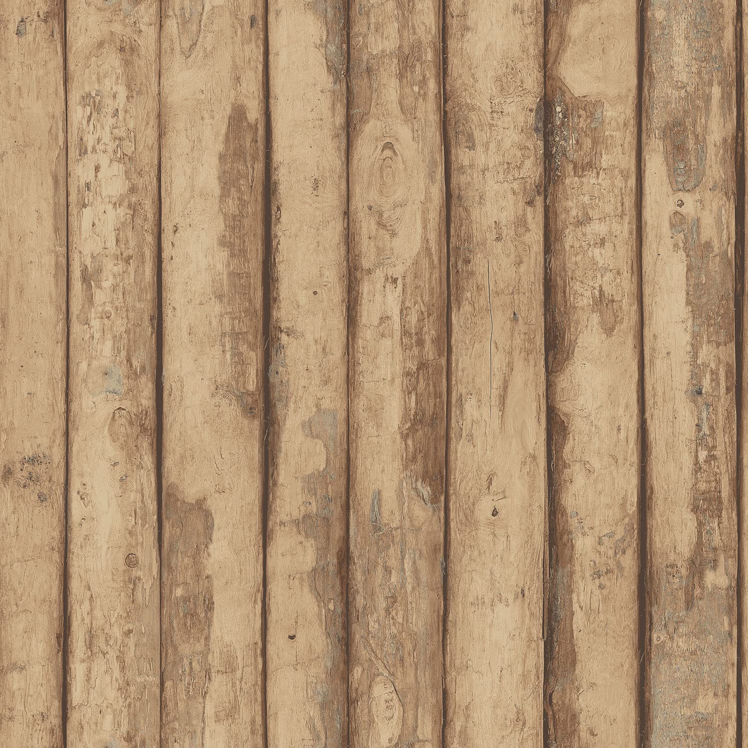 Galerie FH37536 Homestyle Wooden Logs Wallpaper, Brown, 10m x 52.8cm