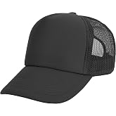 Gelante Sublimation Blank Trucker Hats - Polyester Foam Mesh Snapback Baseball Cap